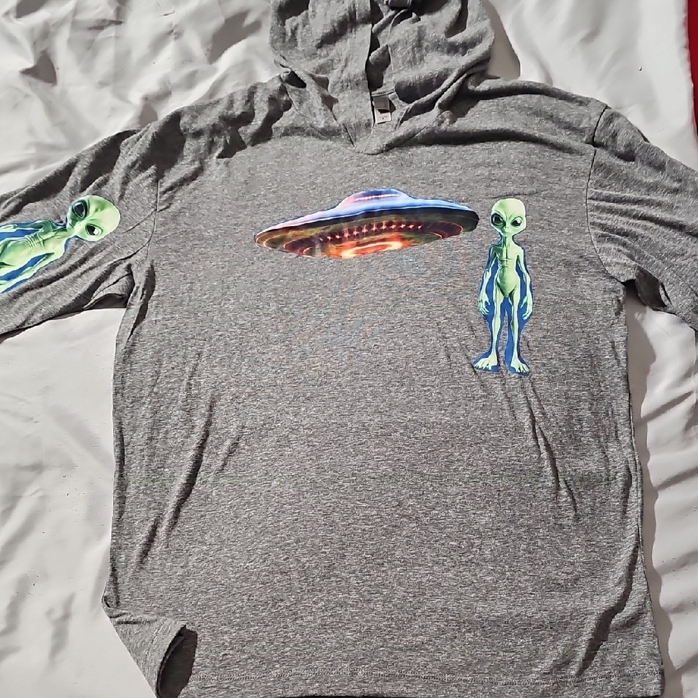 Next Level Apparel Gray Hoodie - Picture 2 of 4